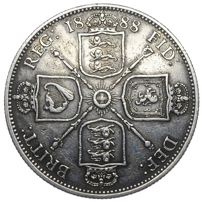 1888 Two Shillings Value