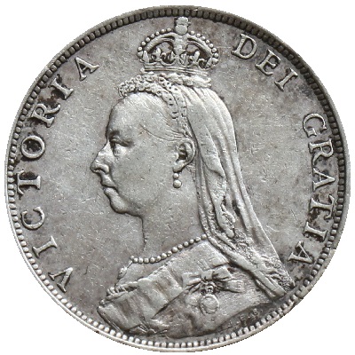1889 UK Florin | 1889 two-shilling piece