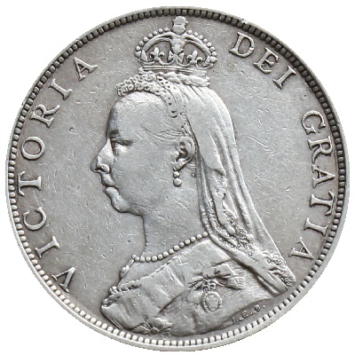 1890 UK Florin | 1890 two-shilling piece