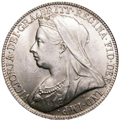 1899 UK Florin | 1899 two-shilling piece