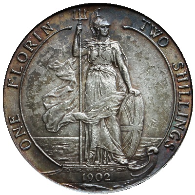 1902 Two Shillings Value