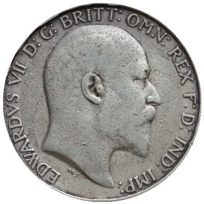 1905 UK Florin | 1905 two-shilling piece