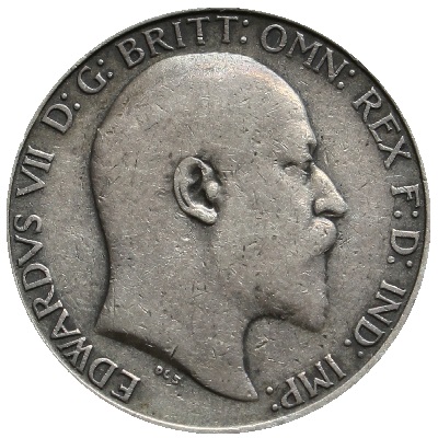 1908 UK Florin | 1908 two-shilling piece