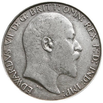 1909 UK Florin | 1909 two-shilling piece