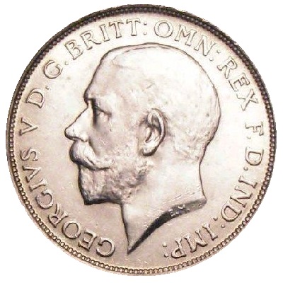 1913 UK Florin | 1913 two-shilling piece