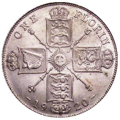 1920 Two Shillings Value