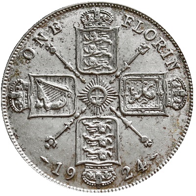 1924 Two Shillings Value
