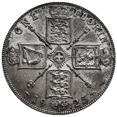 1925 Two Shillings Value