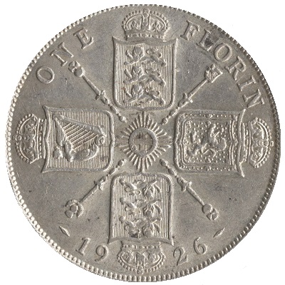 1926 Two Shillings Value