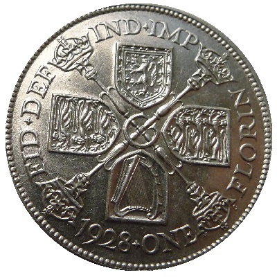 1928 Two Shillings Value