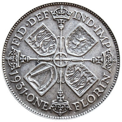 1931 Two Shillings Value