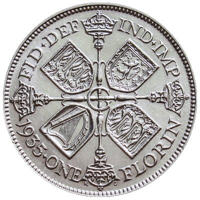1935 Two Shillings Value