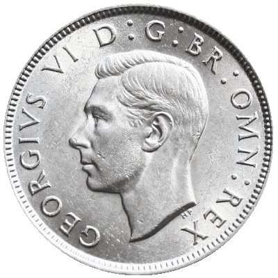 1942 UK Florin | 1942 two-shilling piece