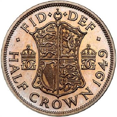 1949 Two Shillings Value