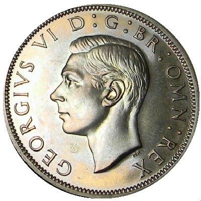 1950 Two Shillings Value