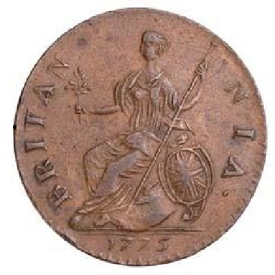 1775 UK Half Penny Value