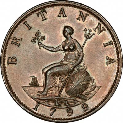 UK Halfpenny 1799 Value