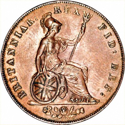 1827 UK Half Penny Value