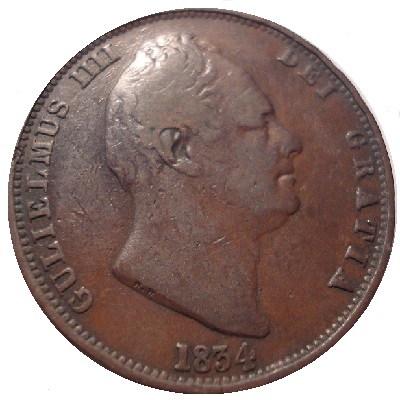 Halfpenny 1834 Value