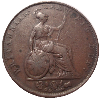 UK Halfpenny 1834 Value