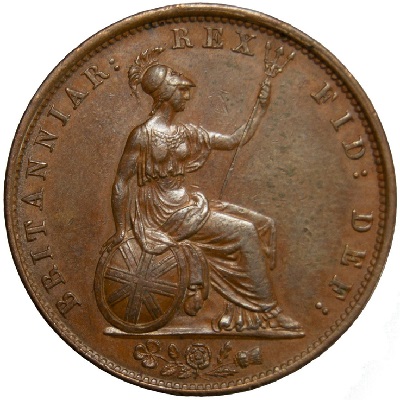 1837 UK Half Penny Value