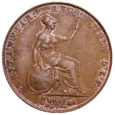 UK Halfpenny 1845 Value