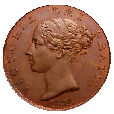 Halfpenny 1846 Value