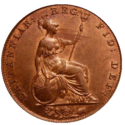 1847 UK Half Penny Value