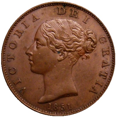 Halfpenny 1851 Value