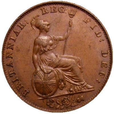 1851 UK Half Penny Value