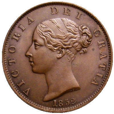 Halfpenny 1852 Value