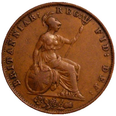 UK Halfpenny 1854 Value