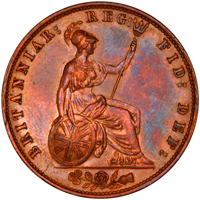1858 UK Half Penny Value