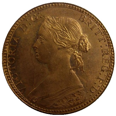Halfpenny 1860 Value