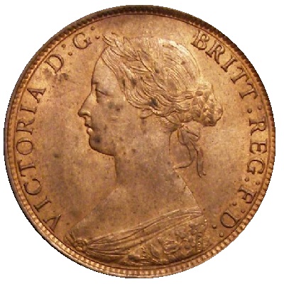 Halfpenny 1864 Value