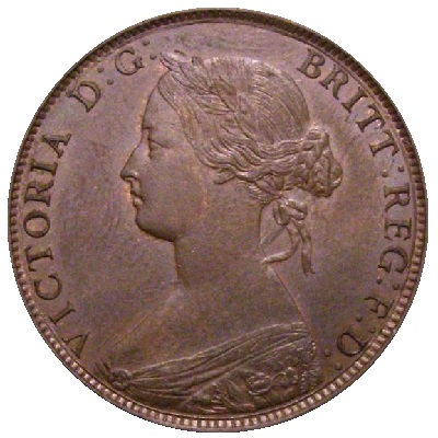 Halfpenny 1865 Value