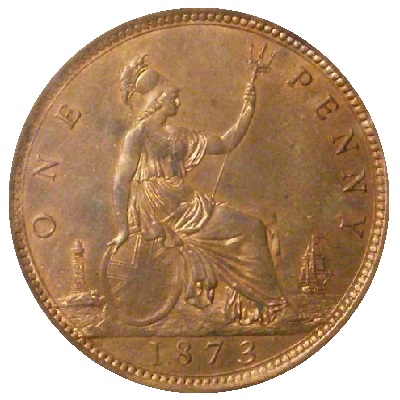 UK Halfpenny 1873 Value