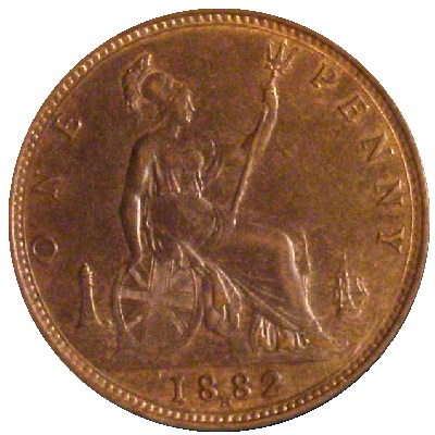 1882 UK Half Penny Value