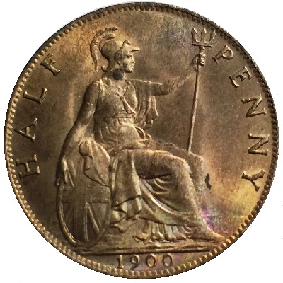 1900 UK Half Penny Value