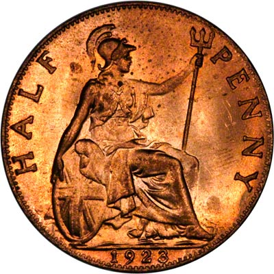 1923 UK Half Penny Value