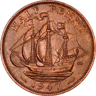 1947 UK Half Penny Value