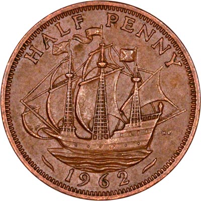 1962 UK Half Penny Value