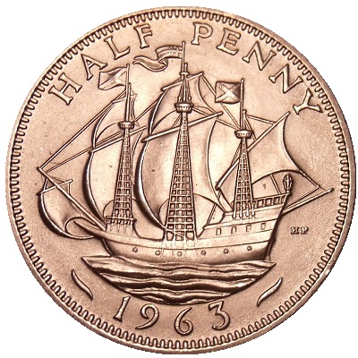 1963 UK Half Penny Value