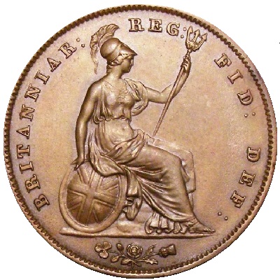 UK Penny 1844 Value