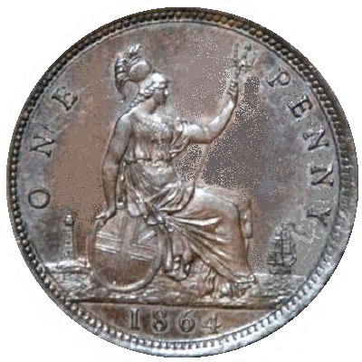 UK Penny 1864 Value