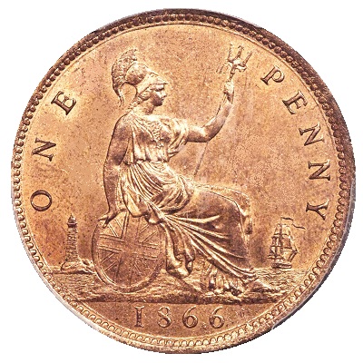 UK Penny 1866 Value