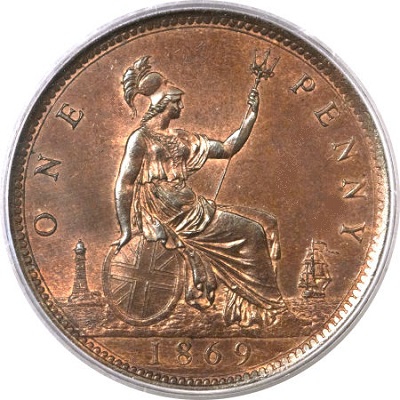 UK Penny 1869 Value
