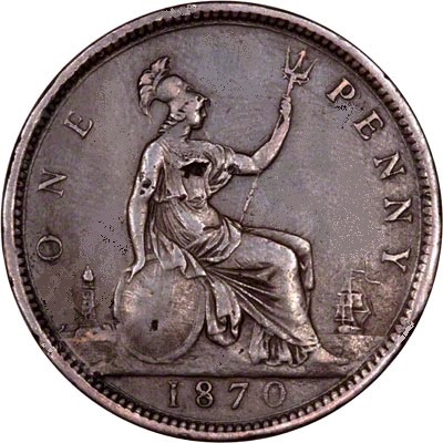UK Penny 1870 Value