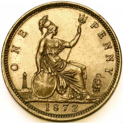 UK Penny 1872 Value