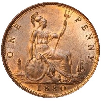 UK Penny 1880 Value